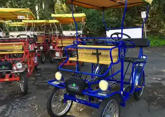 San Francisco: Noleggio di biciclette Surrey nel Golden Gate Park, San Francisco, Stati Uniti, San Francisco Tickets. San Francisco: Noleggio di biciclette Surrey nel Golden Gate Park, San Francisco, Stati Uniti, San Francisco Tickets.